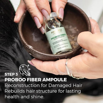 Prohall Cosmetic Ampollas Para el Cabello Maltratado Y Seco-Deep Conditioning Hair Mask for Damaged Hair Treatment - Hair Mask Protein Treatment - 3 Weeks - 3 Haircare Brazilian Ampoules Kit 1.5FLOz