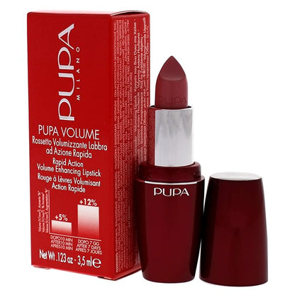 Pupa Milano Volume - Plumping, Hydrating Cream Formula Lipsticks - Lasting Color That Stays On Lips All Day Long - Lustrous, Flattering Shades For All Skin Complexions - 101 Nude Rose - 0.123 Oz