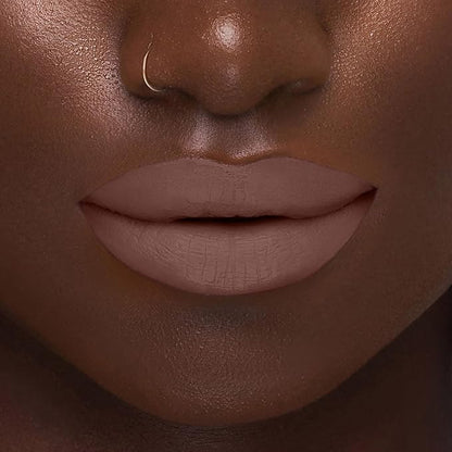 Beauty Bakerie Bitesized Lip Whip Long Lasting Liquid Lipstick for Women, Waterproof Lip Color, Smudge Proof Lip Stain Matte, 2.5mL, Brown Suga
