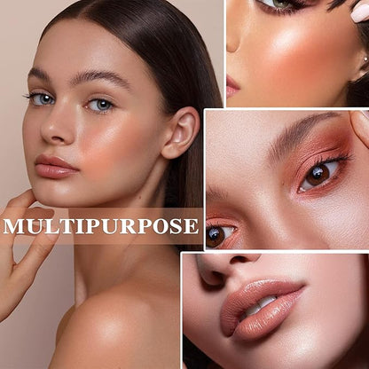 Cream Blush Stick with Brush, Waterproof Opaque Pink 1.0 Count