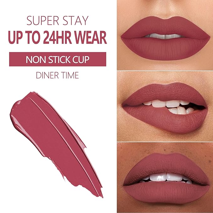 MAKI YIKA 3Pcs Matte Liquid Lipstick Makeup Set, Lipstick