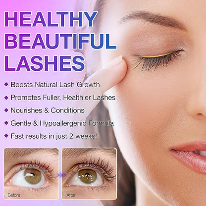 Lash Serum - Rapid Eyelash Growth Serum,eyelash serum,Enhancing Growth Thickness,Boost Thicker, Fuller, and Longer Lashes 5ml