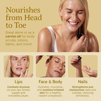 Bella Terra Oils - Marula Facial Oils 16oz - Dive Deep into the Luxury of Nature, Rich in Flavonoids & Minerals, Daily Dose of Radiance