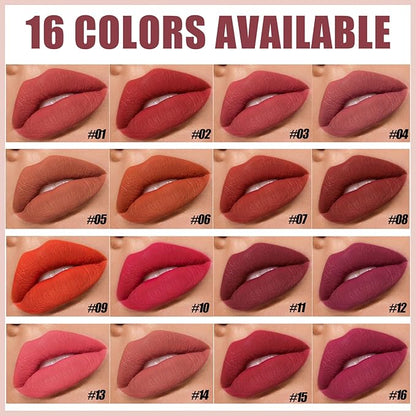 MIELIKKI Lip Liner and Lipstick Makeup Set, 2-in-1 Double Head Lipstick, Highly Pigmented Matte Lip Crayon, Long Lasting, Waterproof, Nonstick Cup, Lip Makeup Gift, 15