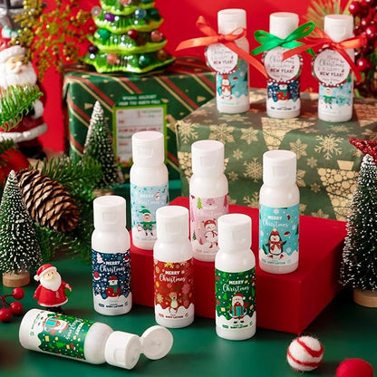 48 Set Christmas Hand Cream Gift Moisturizing Hand Lotion for Women Travel Size Lotion for Christmas Party Favors with Card for Xmas Mother Teacher Stocking Stuffer