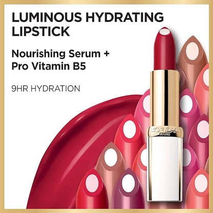 L’Oréal Paris Age Perfect Luminous Hydrating Lipstick + Nourishing Serum, Bright Mocha, 0.13 oz.