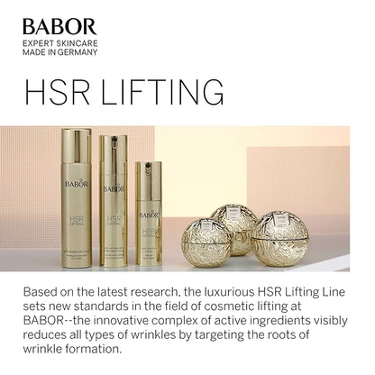 BABOR HSR Lifting Anti Wrinkle Cream Rich, Anti Aging Night Cream, Target Fine Lines, Vitamin E Strengthens Increasing Moisture and Improving Radiance, Daily Moisturizer for Smoother Skin, 1.7 oz