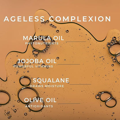Marula Nourishing Facial Oil - Anti-Aging Serum: Minimize Pores, Diminish Lines, and Wrinkles for Plump Hydrated Skin and Improve Skin Barrier with 10 Natural Oils - 1 oz by Georgette Klinger