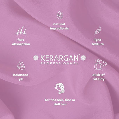 KERARGAN - Volumizing Hair Mask with Biotin & Collagen - For Flat, Thin, Dull Hair - Enhanced Volume & Shine - Sulfate-Free, GMO-Free, Mineral Oil-Free - 16.9 Fl oz