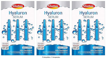 Hyaluron SERUM - immediate effect - more moisture - 9 ampoules, 1 mL each, for 9 applications