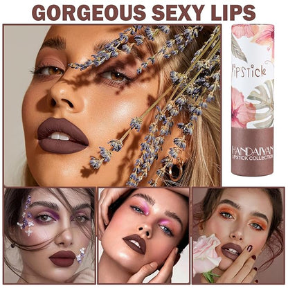 Matte Nude Lipstick, Nude Paper Tube Lipsticks Lip Long