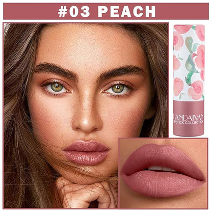 Matte Nude Lipstick, Nude Paper Tube Lipsticks Lip Long