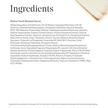 Murad Prevent + Renew w/Retinol - 2-Piece Full Sized Set ($181 Value) - Retinol Night Regimen for Wrinkles - Retinol Serum 1.0Fl Oz, Retinol Night Cream 1.7Fl Oz