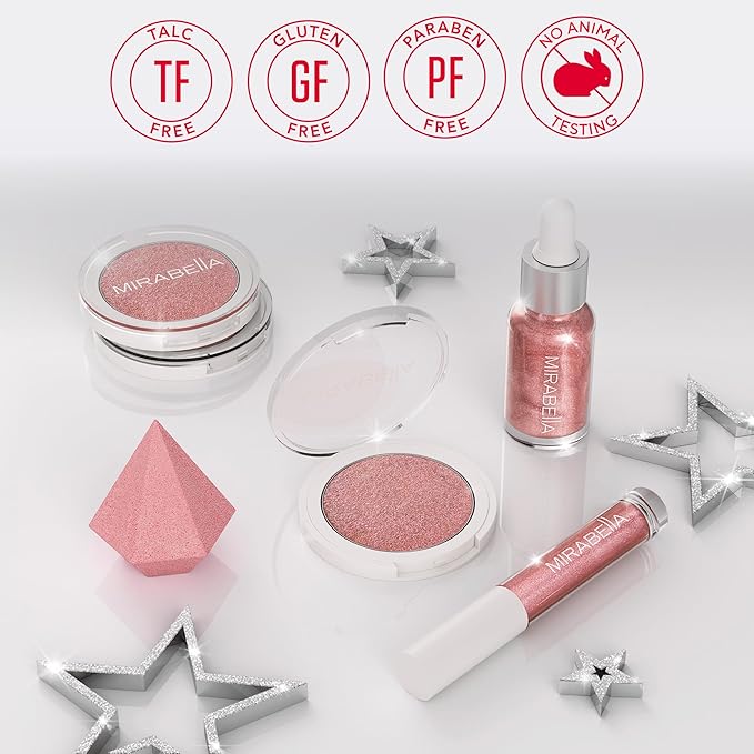 Mirabella 4-Piece Makeup Set for Women & Girls,