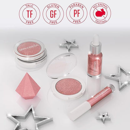 Mirabella 4-Piece Makeup Set for Women & Girls,