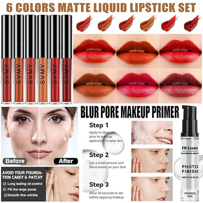 All in One Makeup Kit,Includes Naked Eyeshadow,CC Cream,Liquid