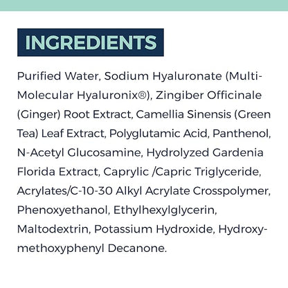 Multi-Quench Hydrating Serum – Polyglutamic Acid, Hyaluronic Acid, Vitamin-B5 for Deep Hydration, Mositure Binders & Skin Barrier Repair for Dry & Sensitive Skin –– Fragrance Free – 1 FL OZ