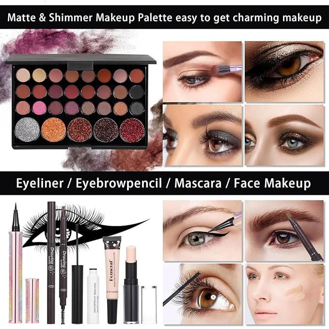 Makeup Kit For Wonmen Full Kit Eyeshadow Eyeliner