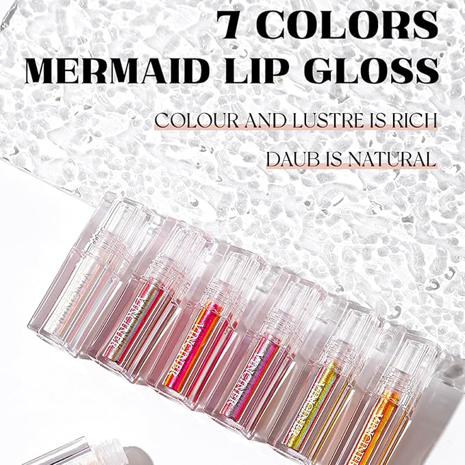 Pink Glitter Lipstick Diamond Metallic Shimmering Liquid Lipstick,High Shiny Lip Gloss Long Lasting Smudge-Proof Transfer-Proof Sparkle Glitter Lipstick & Eyeshadow,Aurora Glossy Lip Gloss Makeup(06#)