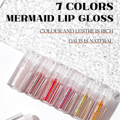 Pink Glitter Lipstick Diamond Metallic Shimmering Liquid Lipstick,High Shiny Lip Gloss Long Lasting Smudge-Proof Transfer-Proof Sparkle Glitter Lipstick & Eyeshadow,Aurora Glossy Lip Gloss Makeup(06#)