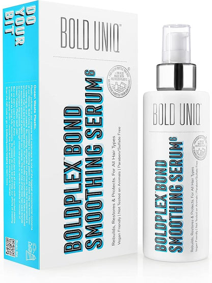 BOLD UNIQ Purple Hair Mask, BoldPlex 6 Hair Serum & BoldPlex 7 Hair Oil Bundle - Remove Brassiness & Yellow Tones, Strengthen, Protect Damaged Hair & Reduce Frizz, Paraben Sulfate-free, Vegan Friendly