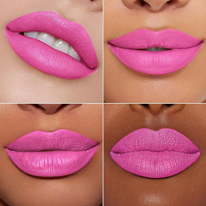 MAKI YIKA 3Pc Matte Lipstick Makeup Set, Pink Lipstick
