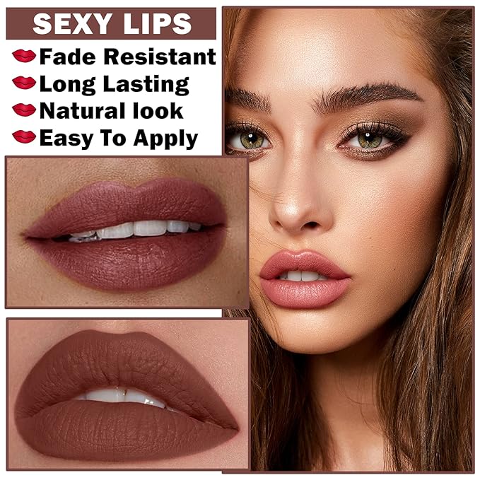 Matte Nude Lipstick, Nude Paper Tube Lipsticks Lip Long