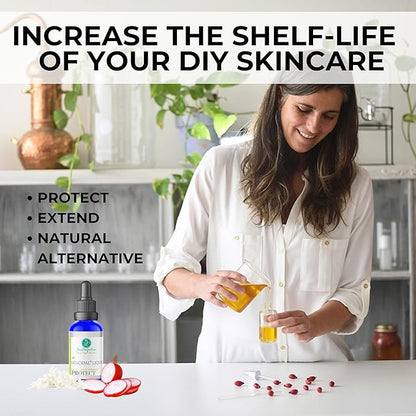 Skin Perfection Leucidal® Liquid Radish Root Natural Alternative to Synthetic Preservatives for Hyaluronic Acid Serums, DIY Lotion Making, Skin Care, Cosmetics, Beauty Lines (0.5 ounces)