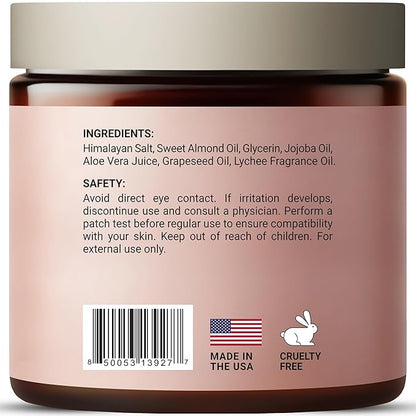 Himalayan Foot & Body Scrub - Luxurious Himalayan Pink Salt Scrub & Mineral Rich Exfoliating Body Scrub for Refreshed and Radiant Skin, 10 oz