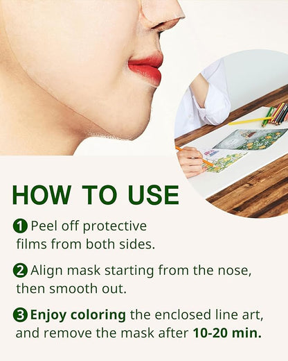 Art Fit Moisture Lifting Mask Sheet - Korean Panthenol & Cica Elasiticity Facial Mask for Dry Skin - Bouncy & Glow Skin - Aroma Theraphy Skincare - 5 sheets