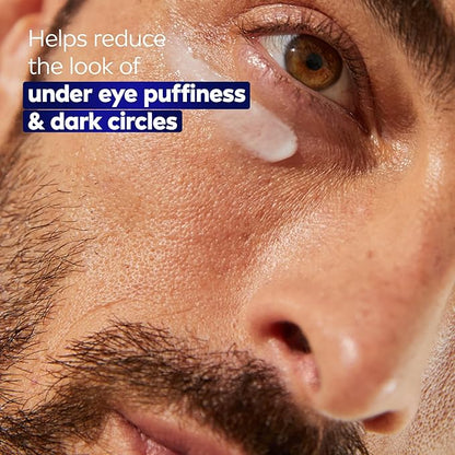 NIVEA Men Age Defense Eye Cream with Hyaluronic Acid, Skin Care Gifts for Dad, 24-Hour Hydrating Under Eye Cream for Men Helps Reduce Look of Crow's Feet, Fine Lines and Dark Circles, 0.5 Fl Oz Tube