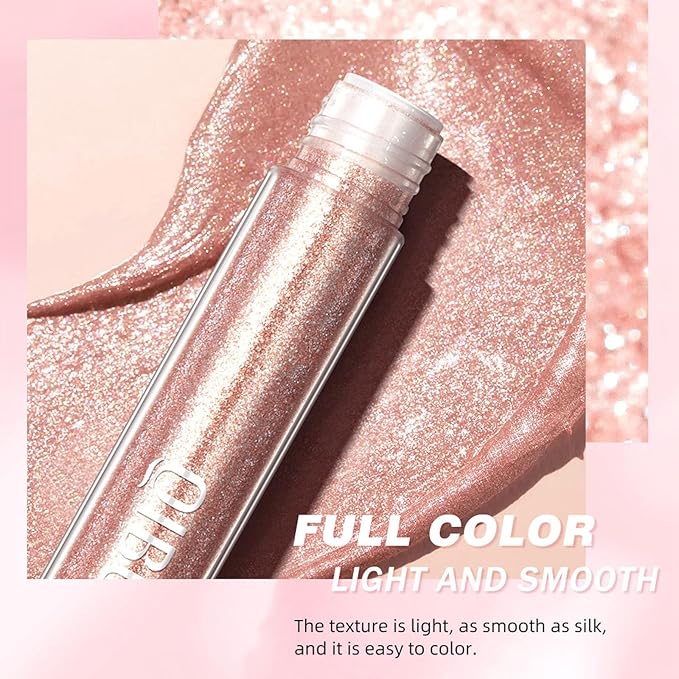 Metallic Liquid Lipsticks Pink, Metallic Lipstick Waterproof Long Long