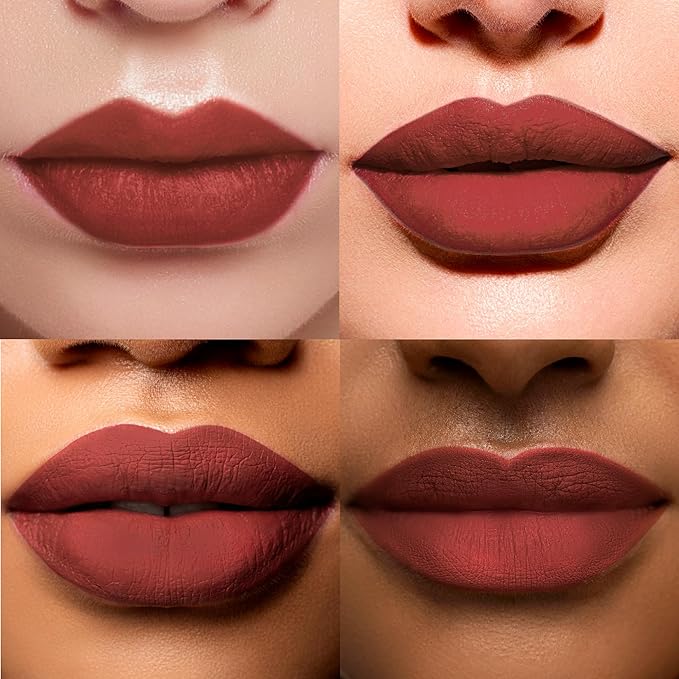 Ruby Kisses Velvet Lip Cream, Matte Finish Lipstick, Rich Color, Long Lasting Lip Stain, Lightweight, Nourishing, Hydration, High Pigment Lip Tint (CREAM BLUSH)