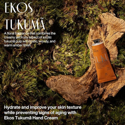natura - Ekos Tukumã Hand Cream - Moisturize & Improve Skin Texture - Boost Natural Hyaluronic Acid - Anti-Signs - Vegan Skin Care - 2.6 oz (75g)