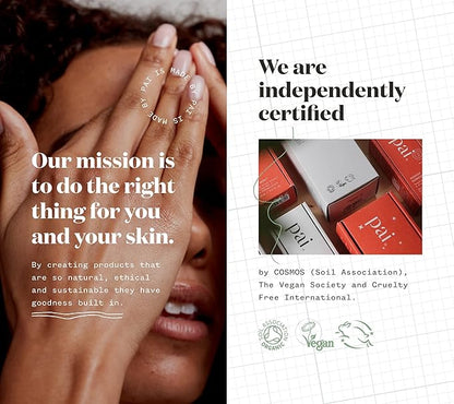 Pai Skincare London | DOUBLE CLEANSE - FROM LONDON WITH LOVE Beauty Gift Set. Organic Face Wash, Makeup Remover & Headband, Suitable for Sensitive Skin & All Skin Types. Made In London.