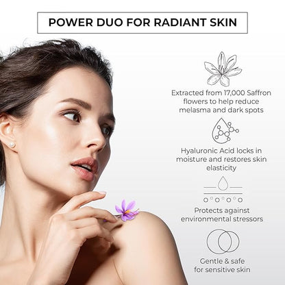 Abera Skin Renewing Serum, Melasma Treatment For Face, High-Performance Anti-Aging, High Potency Saffron Extract, Hydrating Serum,1.01 Fl Oz
