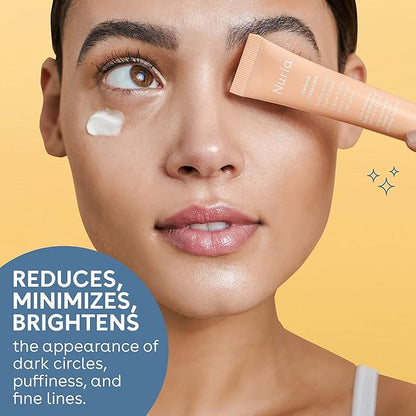 Nuria - Defend Triple Action Eye Cream for Dark Circles, Puffiness and Fine Lines, Nourishing Under Eye Cream with Ginseng and Mulberry Root, 15mL/0.5 fl oz