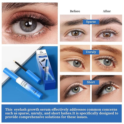 QIC Lash Serum - 4ml Eyelash Enhancing Serum, W3W Eyelash Serum for Eyelash Thicker, Stronger, Longer Suitable for Lashes & Brows