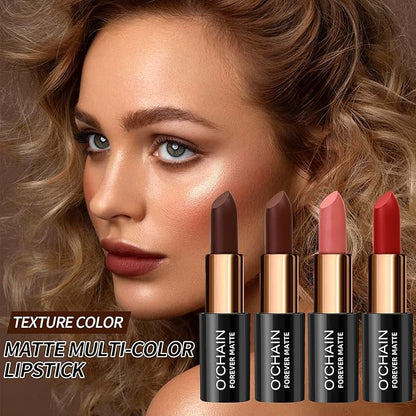 Matte Lipstick & Matte Liquid Lipstick & Lip Liner Makeup Set, All in One Lips Makeup Kits Long-Lasting Wear Non-Stick Cup Not Fade Waterproof Lip Make Up Gift Set (02)