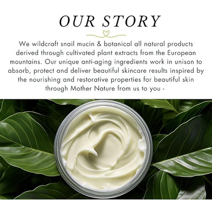 Snail Script Eye Cream, Snail Mucin Black Snail Repair lotion for Face Korean SkinCare Snail Moisturizer Hyaluronic Acid Vitamin C for face, Collagen Eye Cream Corrector
