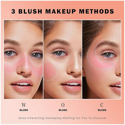 AKARY Soft Liquid Blush Makeup Lightweight, Velvet Beauty 01 Peach