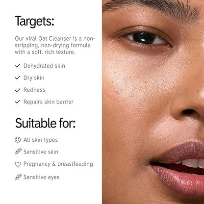 The INKEY List Oat Cleansing Balm 5 Fl Oz/150ml, Dissolves Makeup, Nourishing Skincare, Gentle Cleanser, Vegan Friendly, Suitable For All Skin Types