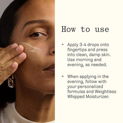 Milky Hydration Concentrate, Anti-Aging Hydrating Face Serum, Hyaluronic Acid-5 Complex and Peptides, Visibly Plumps and Smooths Skin, Agency by Curology, 1 fl oz