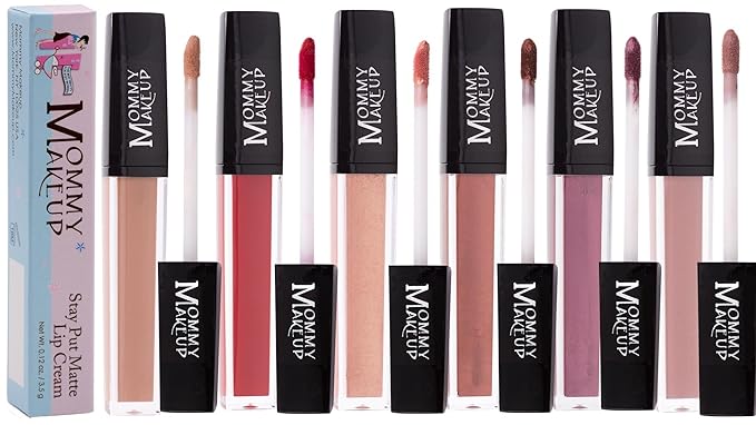 Mommy Makeup Stay Put Matte Lip Cream | Kiss Proof Lipstick in Sienna (A Cinnamon Brown) Transfer Proof, Smudge Proof, Waterproof, Non Drying, Long Wear Lipstick