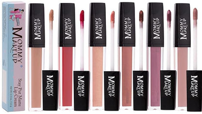 Mommy Makeup Stay Put Matte Lip Cream | Kiss Proof Lipstick in Audrey (A Cafe Brown) Transfer Proof, Smudge Proof, Waterproof, Non Drying, Long Wear Lipstick