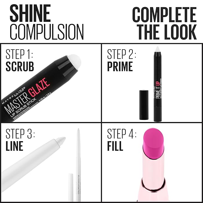 Maybelline New York Color Sensational Shine Compulsion Lipstick Makeup, Secret Blush, 0.1 Ounce