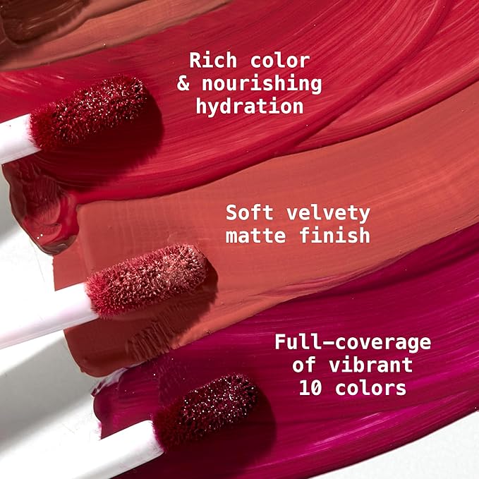 Ruby Kisses Velvet Lip Cream, Matte Finish Lipstick, Rich Color, Long Lasting Lip Stain, Lightweight, Nourishing, Hydration, High Pigment Lip Tint (CREAM BLUSH)