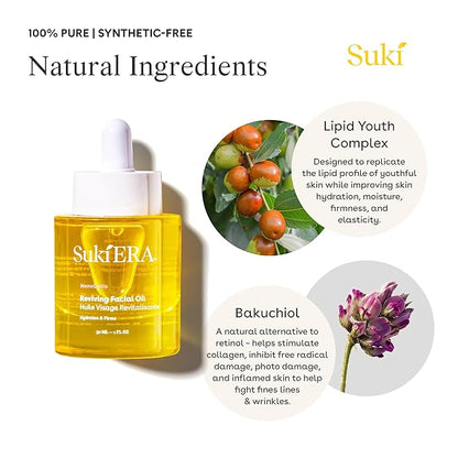 Suki Era Facial Oil, Helps Increase Skin Density, Firmness, and Elasticity, 0.94 Fl Oz