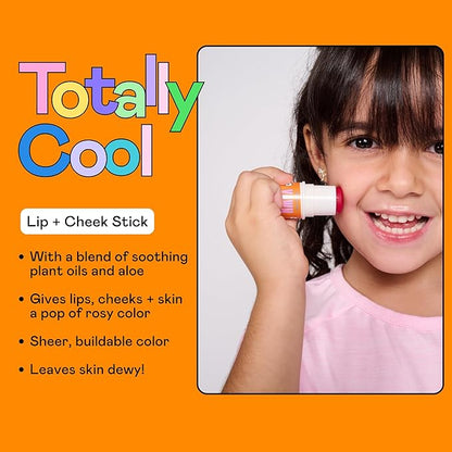 YAWN Makeup & Skincare Kit for Kids | Non-Toxic, Vegan, Cruelty Free, Talc Free | Lip Balm, Tinted Face Multi-Stick for Lips & Cheeks, and Universal Body Balm Stick | For Kids 3+ | Made in USA