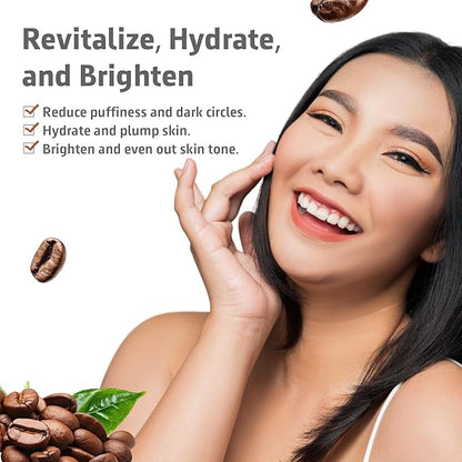 The nordea - 5% Caffeine Serum Angelica - Anti-Aging Eye Serum for Dark Circles, Puffiness and Wrinkles - Caffeine Eye Serum Natural and Vegan - 30 ml (5% Caffeine Skin Serum)